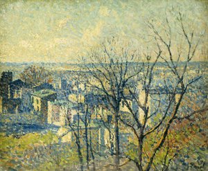 Katoista; Sur les Toits, 1890-95 tekijältä Maximilien Luce