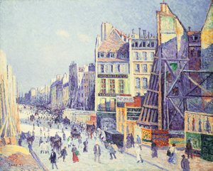La Rue Reaumur, 1897 tekijältä Maximilien Luce
