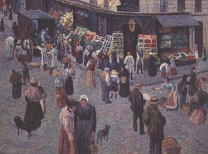 Rue des Abbesses tekijältä Maximilien Luce