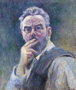 Omakuva savukkeella, c. 1905. tekijältä Maximilien Luce
