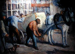 The Dray (öljy kankaalle) tekijältä Maximilien Luce