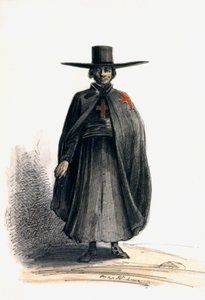 Lähetyssaarnaaja au Perou, n. 1840 (akvarelli)
