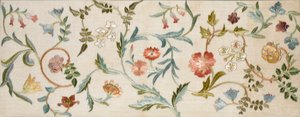 Garden Piece, 1938 (kirjonta, villa & silkki pellavalle) tekijältä May Morris