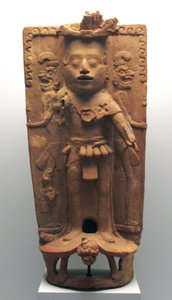 Maissijumalan muodossa oleva suitsutuspoltin kilpikonnassa, Pohjois-Yucatanin niemimaa, klassisen jälkeinen aika, 900-1000 jKr. tekijältä Mayan