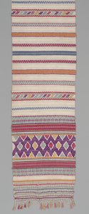 Seremoniallinen kangas, n. 1905-35 (puuvilla ja silkki) tekijältä Mayan Mayan