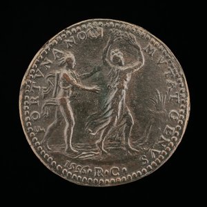 Apollo jahtaa Daphnea [käänteinen], 1556. tekijältä Medallist R.C.