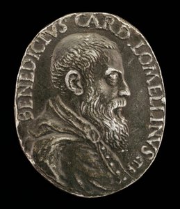 Benedetto Lomellini Genovasta, 1517-1579, kardinaali 1565 [kääntöpuoli]. tekijältä Medallist T.R.
