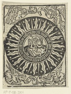 Kristus-lapsi kurittaa itseään. tekijältä Meester van de Delbecq Schreiber Passie (attributed to)