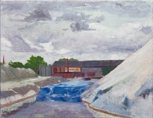 Suolapato Cal Sagissa, 2014 (öljy kankaalle) tekijältä Megan Williamson