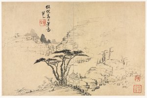 Maisemat eri tyyleinä vanhojen mestareiden mukaan, 1690. tekijältä Mei Qing