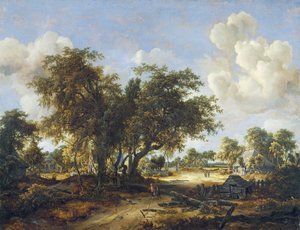Metsäinen maisema mökeillä, 1665