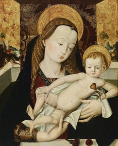 Madonna ja lapsi tekijältä Meister der Habsburger