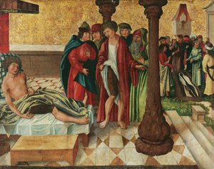 Ihmeellinen jalkaparannus St. Cosmas ja Damian tekijältä Meister der Legendenszenen
