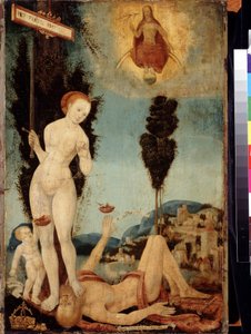Melchior Feselenin (1495-1538) maalaus "Oikeuden allegoria" 1500-luvun Pushkin-museo, Moskova