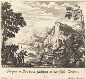 Istria, Lammaslahti tekijältä Melchior Küsel after Johann Wilhelm Baur