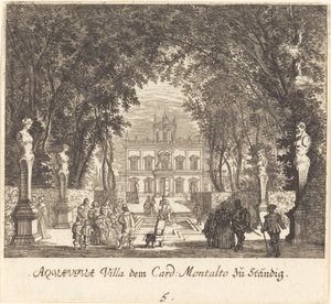 Villa Aquaviva tekijältä Melchior Küsel after Johann Wilhelm Baur