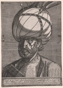 Persian shaahi Tahmasp I:n suurlähettilään Ismailin muotokuva. tekijältä Melchior Lorck