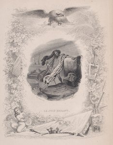 Vaeltava juutalainen, teoksesta The Songs of Béranger, 1829. Tekijät: Melchior Péronard, Joubert. tekijältä Melchior Péronard, Joubert