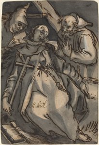 Pyhä Euphrosyne tekijältä Melchior Steidl after Abraham Bloemaert