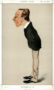 Radikaalijohtaja, Henry Fawcett kansanedustaja, brittiläinen poliitikko ja taloustieteilijä, 1872.