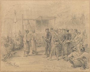 Dacoitseja etsimässä, n. 1885 tekijältä Melton Prior