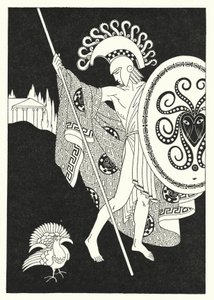 Violetti lintu tuli lepaten häntä kohti (väri litho)