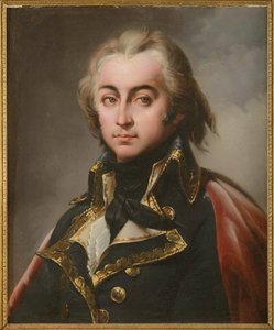 Jean Baptiste Cyrus de Timbrune de Thiembronne, Valencen kreivi (1752-1822), joka tunnetaan nimellä Valence - Blondel, Merry Joseph (1781-1853). Öljy kankaalle. Mitat: 65 x 54 cm. Yksityinen kokoelma tekijältä Merry Joseph Blondel
