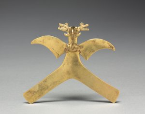 Lintu riipus, c. 1000-1550 (valettu kulta)