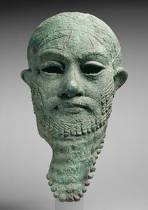 Hallitsijan pää, n. 2300–2000 eKr. (kupariseos) tekijältä Mesopotamian Mesopotamian