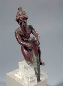 Mesopotamia: kupariperustushahmo, joka kuvaa jumalaa työntämällä naulaa. Noin 2150 eaa. Tellosta. Pariisi, Louvre-museo tekijältä Mesopotamian Mesopotamian
