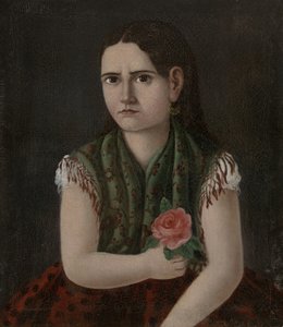 Naisen muotokuva, n. 1880 tekijältä Mexican School