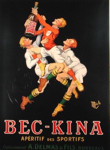 Julistemainos "Bec-Kina", ranskalainen aperitiivi