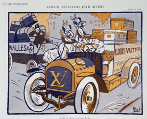 Louis Vuittonin mainonta, kirjoittanut Mich (Michel Liebeaux