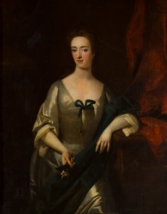 Charlotte Lady Myddeltonin (1679-1731) muotokuva, n. 1699-1731 (öljy kankaalle) tekijältä Michael (circle of) Dahl