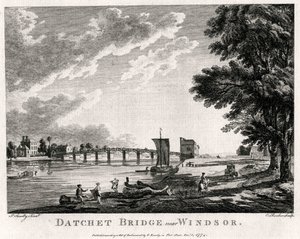 Datchet Bridge lähellä Windsoria, Berkshire, 1774