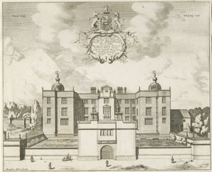 Beaudesert Hall and Park: kuparilevykaiverrus, nd [1653-1686] tekijältä Michael Burghers
