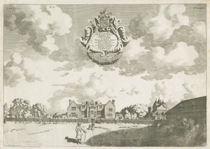 Bentley Hall: kuparikaiverrus, [1686] (vedos) (painos) tekijältä Michael Burghers