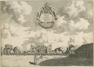 Bentley Hall: kuparilevykaiverrus, nd [1653 - 1686] tekijältä Michael Burghers