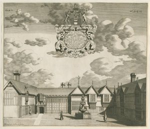 Chartley Manor House: kaiverrus, nd [1653-1686] (painettu) tekijältä Michael Burghers