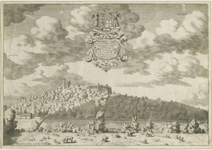 Dudley Castle: gravat en placa de coure, nd [1653-1686] (impressió)finès tekijältä Michael Burghers