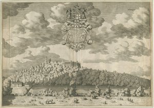 Dudleyn linna: kuparilevykaiverrus, nd [1653-1686] tekijältä Michael Burghers