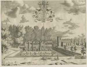Okeover Hall: kaiverrus, nd [1653 - 1686] tekijältä Michael Burghers