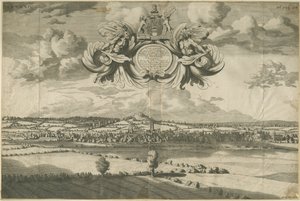 Stafford - East North East Prospect: kaiverrus, nd [1686] (painettu) (printti) tekijältä Michael Burghers