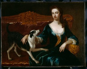 Elizabeth Grey, myöhemmin Portsmouthin kreivitär (öljy kankaalle)