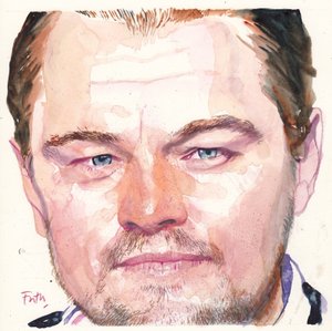 Leonardo DiCaprio, 2016 (akvarelli) tekijältä Michael Frith