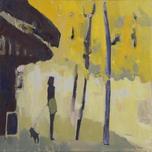 Kävely Seinen rannalla, 2015 (öljy pellavalle)