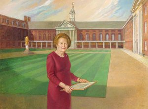 Baroness Thatcher (öljy kankaalle)