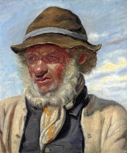 Skagenin kalastaja, jolla on täysparta. tekijältä Michael Peter Ancher