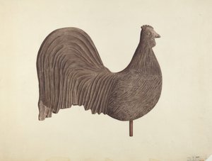 Rooster Weather Vane, luultavasti 1940.