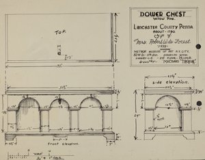 Pa. Saksalainen Dower Chest